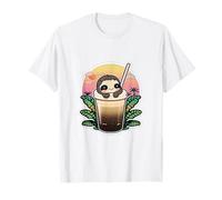 Kawaii Sloth Bubble Tea Tropical Sunset Boba Drink T-Shirt