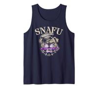 Kawaii Snafu Soldier I Eat Crayons Bulldog Eater Dad Tank Top