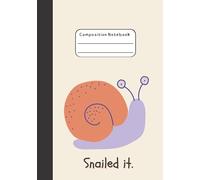 Kawaii Snail Composition Notebook: College-ruled Cute Japanese-themed Journal for Note-taking | Cool Pastel Aesthetic School Supplies | Pretty Snail Stationary for Students | Gift for Animal Lovers