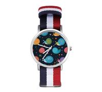 Kawaii Snails Sport Watch for Men Women Nylon Strap Wrist Watch Analog Quartz Watch