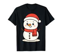 Kawaii Snowman Winter Holiday Character T-Shirt
