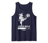 Kawaii Soccer Dog Skills Loading Score Princess Coach Kids Tank Top