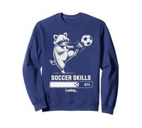 Kawaii SOCCER Raccoon SKILLS LOADING Score Women Goal Kids Sweatshirt