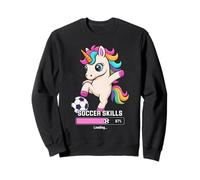 Kawaii Soccer Unicorn SKILLS LOADING Win Goalie Girls Goals Sweatshirt