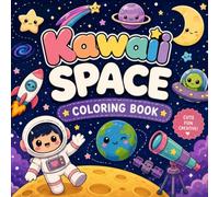 Kawaii Space Coloring Book: Cute Astronauts, Aliens, Rockets, Planets and Stars for Boys and Girls Ages 4-8