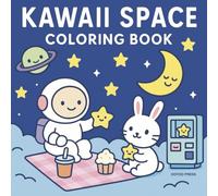 Kawaii Space: Coloring Book for Adults and Teens, Featuring Cute Space Characters for Stress Relief, Bold & Easy Images