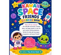 Kawaii Space Friends Coloring Book: Cute astronauts, aliens, planets, rockets, UFOs, and space creatures. (Kawaii Kids Coloring Book series)