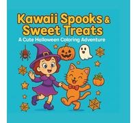KAWAII SPOOKS & SWEET TREATS A CUTE HALLOWEEN COLORING ADVENTURE: Adorable Cats, Dancing Skeletons, and Spooky Fun for All Ages | Color Cute Ghosts, ... Coloring Book for Kids and Kawaii Lovers