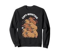 Kawaii Stack of Capybara Lover Cute Capy-Mountain Sweatshirt