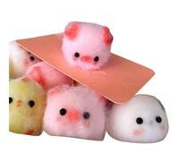Kawaii Sticky Squishy Mini Chick Pig Dog Stress Relief Toy Cute Animal Relief Squeeze Silicone Pinch Toy Keychain Bag Pendant