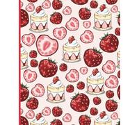 Kawaii Strawberries & Strawberry Shortcake Dotted Journal