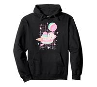Kawaii Strawberry Milk Cat Pastel Ice Cream Galaxy Pullover Hoodie