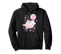 Kawaii Strawberry Milk Cat Pastel Ice Cream Galaxy Pullover Hoodie