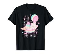 Kawaii Strawberry Milk Cat Pastel Ice Cream Galaxy T-Shirt