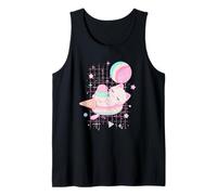 Kawaii Strawberry Milk Cat Pastel Ice Cream Galaxy Tank Top