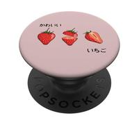 Kawaii Strawberry Pastel top Harajuku cute Lolita aesthetic PopSockets Adhesive PopGrip