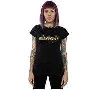 Kawaii Stripes Cotton T-Shirt Marvel Black L