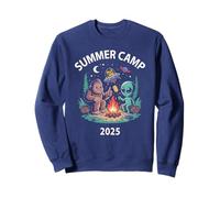 Kawaii SUMMER CAMP 2025 Alien Bigfoot Camping Squad Campfire Sweatshirt
