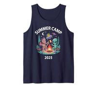 Kawaii Summer Camp 2025 Alien Bigfoot Camping Squad Campfire Tank Top