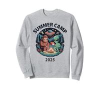 Kawaii SUMMER CAMP 2025 Bigfoot Camping Alien Counselor Crew Sweatshirt