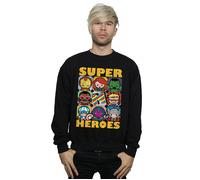 Kawaii Super Heroes Sweatshirt Marvel Black S