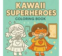 Kawaii Superheroes Coloring Book for Kids: Adorable Superheroes Doing Fun Activities - Cute and Bold Designs for Kids Ages 4-8