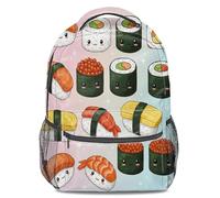 Kawaii Sushi Print Backpack, Kids Cartoon Bookbag, 3D Pattern School Bag, Cute Japanese Style Backpack, Teen Travel Backpack (style3)