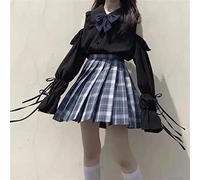 Kawaii Sweet Women Blouses Lolita Japanese Style Shirts Cute Preppy Puff Sleeves Off Shoulder White Black Female Top