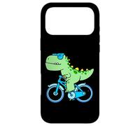 Kawaii T Rex Dinosaur Bicycle Bike Dino Cyclist Boys Girls Case for iPhone 17 Pro Max