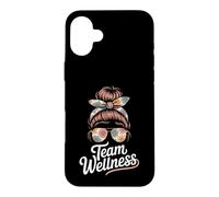 Kawaii TEAM WELLNESS Fitness Diva P.E Gym PTA Therapist PT Case for iPhone 16 Plus