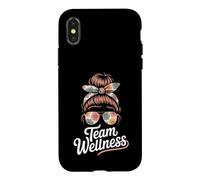 Kawaii TEAM WELLNESS Fitness Diva P.E Gym PTA Therapist PT Case for iPhone X/XS