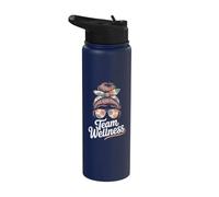Kawaii Team Wellness Fitness Diva P.E Gym PTA Therapist PT Stainless Steel Insulated Water Bottle