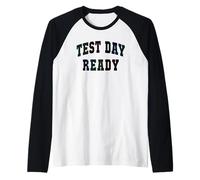 Kawaii Test Day Ready Testing Teacher Bruh History Science Raglan Baseball Tee