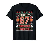 Kawaii This My 67 Christmas Sweater Humor Gen Alpha Z Slay T-Shirt