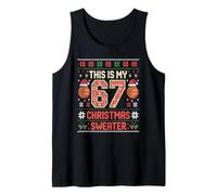 Kawaii This My 67 Christmas Sweater Humor Gen Alpha Z Slay Tank Top
