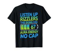 Kawaii This Sigma 67 Aura Energy NO Cap Humor Six Seven Rizz T-Shirt