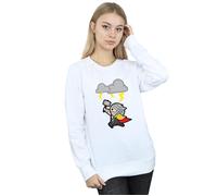 Kawaii Thor God Of Thunder Sweatshirt Marvel White L