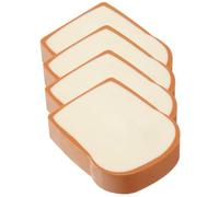 Kawaii Toast Bread Erasers Cute Pencil Erasers Stationery 3D Bread Eraser Cartoon Pencil Eraser Sketching Tools for Kids Painters Artist Gift Drawing Supplies