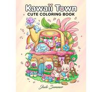 Kawaii Town: Coloring Book with Cute Animals, Tiny Buildings, and Playful Scenes for Stress Relief and Relaxation