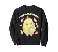 Kawaii Tropical Friends Durian Bubble Tea Drink Sweatshirt