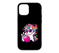 Kawaii Unicorn Bowling Dabbing Girls Birthday Bowler Case for iPhone 12/12 Pro