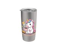 Kawaii Unicorn Drinks Cocoa Stainless Steel Insulated Tumbler