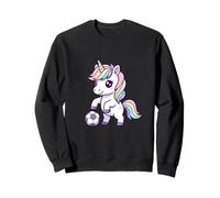 Kawaii Unicorn Playing Soccer Rainbow Magic Sweatshirt