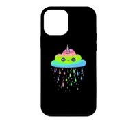 Kawaii Unicorn Rain Cloud Rainbow Drip Graphic Case for iPhone 12 mini