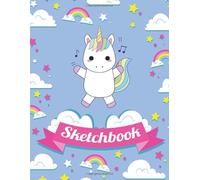 Kawaii Unicorn | Sketchbook For little Girls: Cute 8.5x11in Sketchbook for your little girl | 120 Blank paper for Drawing, Sketching or Doodling | Sketchbook for kids