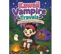 Kawaii Vampire Travels: 50 Joyful Vacation Scenes to Color (My Chill Halloween Crew)