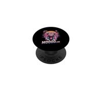 Kawaii Vaporwave Cow MOOOD.EXE Meme PopSockets Adhesive PopGrip