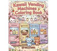Kawaii Vending Machines Coloring Book: 40+ Adorable Japanese Snacks, Drinks, Ramen, Sweets and Drinks Machines. Bold and Easy Designs for Relaxation, ... Lovers, Teens.. (Cozy Kawaii Coloring Books)