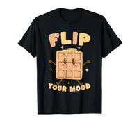 Kawaii Waffle Flip Your Mood Positive Message T-Shirt