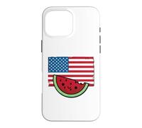 Kawaii Watermelon Shirt 4th July Fourth USA Flag Summer Case for iPhone 16 Pro Max